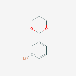 molecular formula C10H11LiO2 B14332483 lithium;2-phenyl-1,3-dioxane CAS No. 110346-99-1