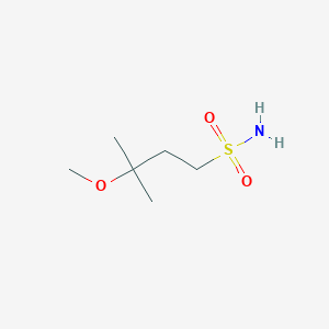 molecular formula C6H15NO3S B1433249 3-甲氧基-3-甲基丁烷-1-磺酰胺 CAS No. 1697705-45-5