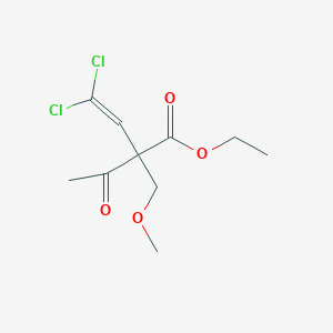 Ethyl 2-acetyl-4,4-dichloro-2-(methoxymethyl)but-3-enoate