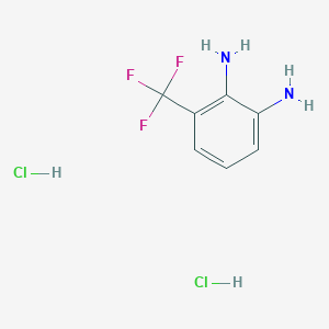 molecular formula C7H9Cl2F3N2 B1433258 3-Trifluoromethyl-benzene-1,2-diamine dihydrochloride CAS No. 1923042-95-8