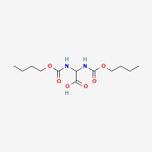 molecular formula C12H22N2O6 B14332596 Bis[(butoxycarbonyl)amino]acetic acid CAS No. 110599-28-5