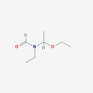 molecular formula C7H15NO2 B14332612 N-(1-Ethoxyethyl)-N-ethylformamide CAS No. 105989-20-6