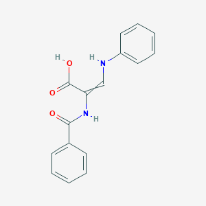 3-Anilino-2-benzamidoprop-2-enoic acid