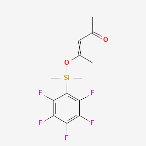 4-{[Dimethyl(pentafluorophenyl)silyl]oxy}pent-3-en-2-one