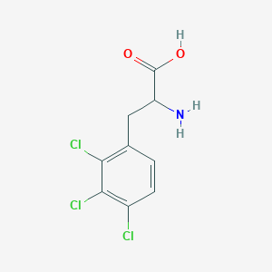 molecular formula C9H8Cl3NO2 B14332713 2,3,4-Trichlorophenylalanine CAS No. 110300-02-2