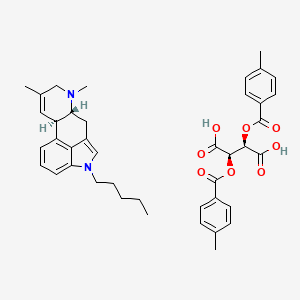 (6aR,10aR)-7,9-dimethyl-4-pentyl-6,6a,8,10a-tetrahydroindolo[4,3-fg]quinoline;(2R,3R)-2,3-bis[(4-methylbenzoyl)oxy]butanedioic acid