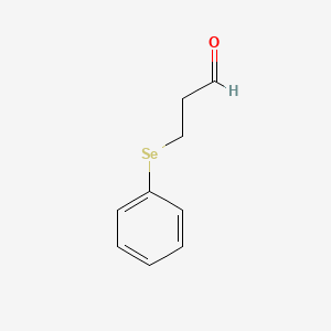 molecular formula C9H10OSe B14332740 Propanal, 3-(phenylseleno)- CAS No. 103971-83-1