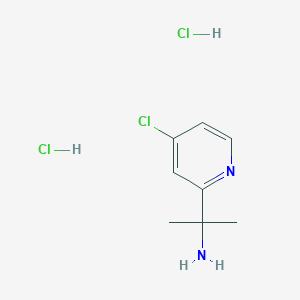 molecular formula C8H13Cl3N2 B1433275 1-(4-Chloro-pyridin-2-yl)-1-methyl-ethylamine dihydrochloride CAS No. 1373223-72-3