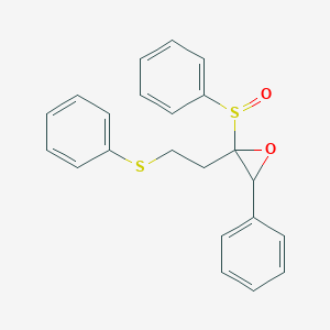 2-(Benzenesulfinyl)-3-phenyl-2-[2-(phenylsulfanyl)ethyl]oxirane