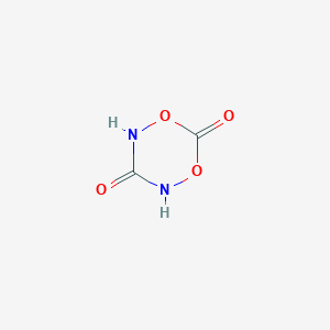 molecular formula C2H2N2O4 B14332757 1,5,2,4-Dioxadiazinane-3,6-dione CAS No. 106131-60-6