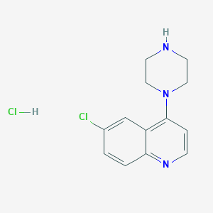 molecular formula C13H15Cl2N3 B1433277 6-氯-4-(哌嗪-1-基)喹啉盐酸盐 CAS No. 1333249-31-2