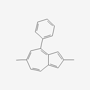 molecular formula C18H16 B14332779 Azulene, 2,6-dimethyl-4-phenyl CAS No. 109985-35-5