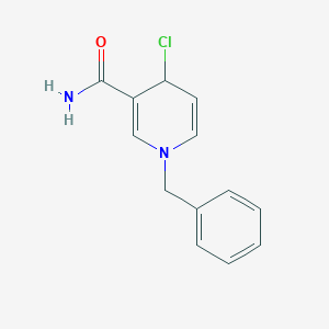 molecular formula C13H13ClN2O B14332795 1-Benzyl-4-chloro-1,4-dihydropyridine-3-carboxamide CAS No. 105762-83-2