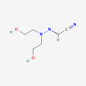 [Bis(2-hydroxyethyl)hydrazinylidene]acetonitrile