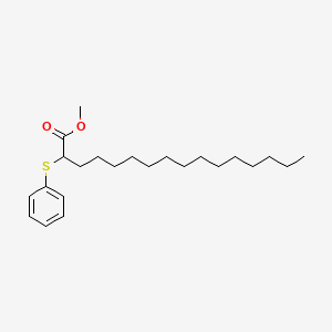 molecular formula C23H38O2S B14332833 Methyl 2-(phenylsulfanyl)hexadecanoate CAS No. 111722-89-5