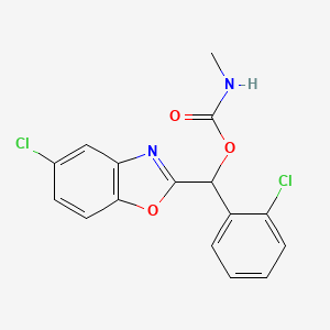 (5-Chloro-1,3-benzoxazol-2-yl)(2-chlorophenyl)methyl N-methylcarbamate