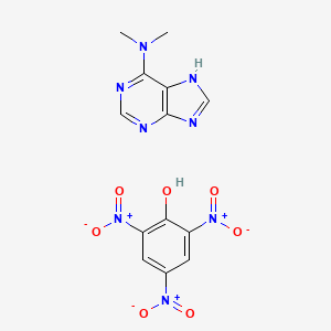 molecular formula C13H12N8O7 B14332911 N,N-dimethyl-7H-purin-6-amine;2,4,6-trinitrophenol CAS No. 105474-91-7