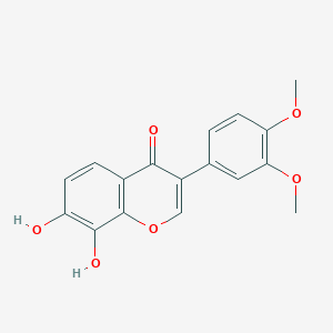 molecular formula C17H14O6 B14332913 3-(3,4-Dimethoxyphenyl)-7,8-dihydroxy-4H-1-benzopyran-4-one CAS No. 97770-37-1