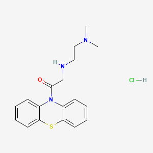 molecular formula C18H22ClN3OS B14332923 10-(N-(2-(Dimethylamino)ethyl)glycyl)phenothiazine hydrochloride CAS No. 98721-88-1