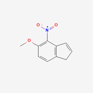 molecular formula C10H9NO3 B1433293 5-methoxy-4-nitro-1H-indene CAS No. 1795341-62-6