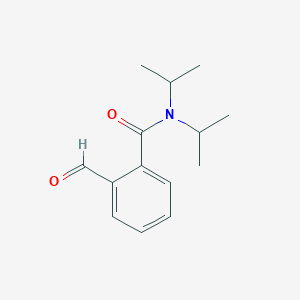 molecular formula C14H19NO2 B14332931 Benzamide, 2-formyl-N,N-bis(1-methylethyl)- CAS No. 103258-06-6