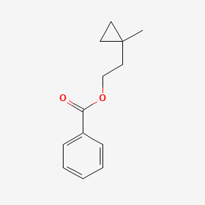 molecular formula C13H16O2 B1433295 2-(1-甲基环丙基)乙基苯甲酸酯 CAS No. 1803607-38-6