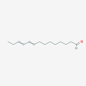 molecular formula C14H24O B14332974 Tetradeca-9,11-dienal CAS No. 100496-44-4