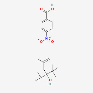 molecular formula C20H31NO5 B14332981 3-Tert-butyl-2,2,5-trimethylhex-5-en-3-ol;4-nitrobenzoic acid CAS No. 106140-00-5