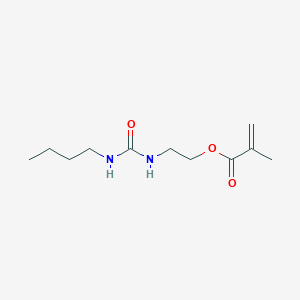 molecular formula C11H20N2O3 B14332984 2-[(Butylcarbamoyl)amino]ethyl 2-methylprop-2-enoate CAS No. 111653-59-9