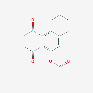 5,8-Dioxo-1,2,3,4,5,8-hexahydrophenanthren-9-YL acetate