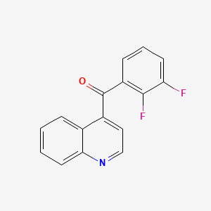 molecular formula C16H9F2NO B1433301 4-(2,3-Difluorobenzoyl)quinoline CAS No. 1706429-82-4
