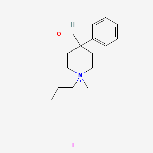 1-Butyl-4-formyl-1-methyl-4-phenylpiperidinium iodide