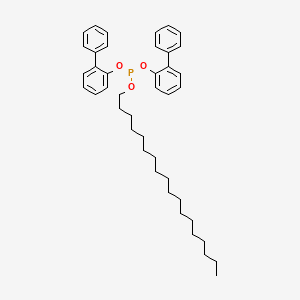 molecular formula C42H55O3P B14333017 Di[1,1'-biphenyl]-2-yl octadecyl phosphite CAS No. 100781-89-3