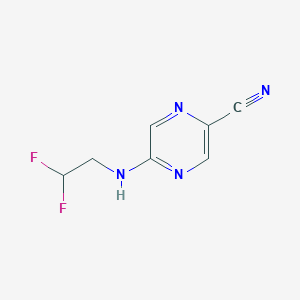 5-[(2,2-Difluoroethyl)amino]pyrazine-2-carbonitrile