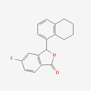 5-Fluoro-3-(5,6,7,8-tetrahydronaphthalen-1-yl)-2-benzofuran-1(3h)-one