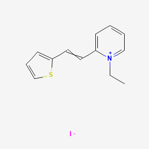 1-Ethyl-2-[2-(thiophen-2-yl)ethenyl]pyridin-1-ium iodide