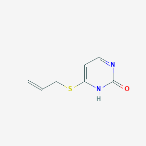 molecular formula C7H8N2OS B14333069 6-[(Prop-2-en-1-yl)sulfanyl]pyrimidin-2(1H)-one CAS No. 105173-88-4