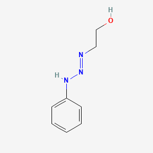 molecular formula C8H11N3O B14333074 2-[(1E)-3-Phenyltriaz-1-en-1-yl]ethan-1-ol CAS No. 105140-14-5