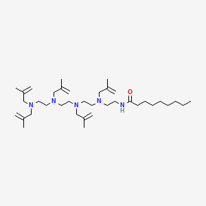 N-(14-Methyl-3,6,9,12-tetrakis(2-methylallyl)-3,6,9,12-tetraazapentadec-14-en-1-yl)nonan-1-amide