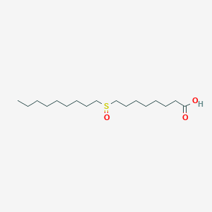 molecular formula C17H34O3S B14333112 8-(Nonane-1-sulfinyl)octanoic acid CAS No. 106689-25-2