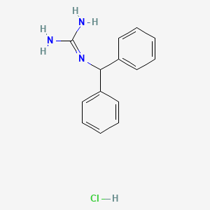 N-(Diphenylmethyl)guanidine--hydrogen chloride (1/1)