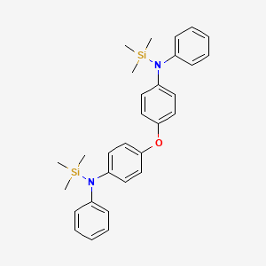 molecular formula C30H36N2OSi2 B14333139 N,N'-[Oxydi(4,1-phenylene)]bis(1,1,1-trimethyl-N-phenylsilanamine) CAS No. 111867-23-3