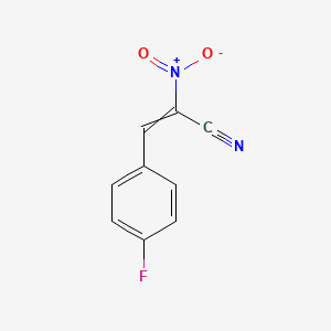 molecular formula C9H5FN2O2 B14333148 3-(4-Fluorophenyl)-2-nitroprop-2-enenitrile CAS No. 103867-44-3