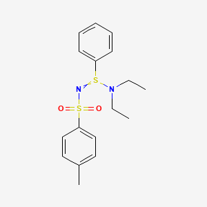 N-[(Diethylamino)(phenyl)-lambda~4~-sulfanylidene]-4-methylbenzene-1-sulfonamide