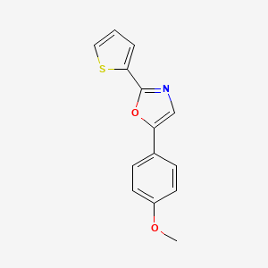 5-(4-Methoxyphenyl)-2-(thiophen-2-yl)-1,3-oxazole