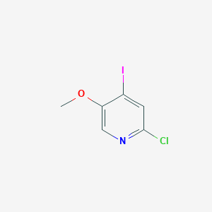 molecular formula C6H5ClINO B1433323 2-Chloro-4-iodo-5-methoxypyridine CAS No. 1211516-07-2