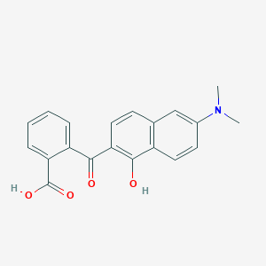 2-[6-(Dimethylamino)-1-hydroxynaphthalene-2-carbonyl]benzoic acid