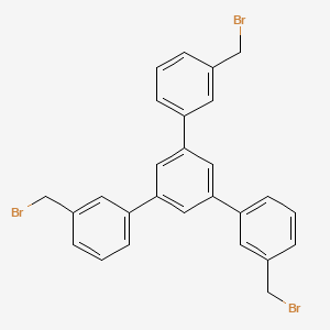 molecular formula C27H21Br3 B14333245 1,3,5-Tris[3-(bromomethyl)phenyl]benzene CAS No. 109978-08-7