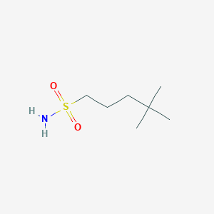 molecular formula C7H17NO2S B1433325 4,4-Dimethylpentane-1-sulfonamide CAS No. 1692804-09-3