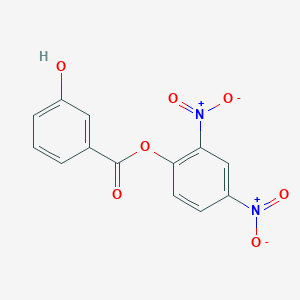 molecular formula C13H8N2O7 B14333282 2,4-Dinitrophenyl 3-hydroxybenzoate CAS No. 104245-79-6